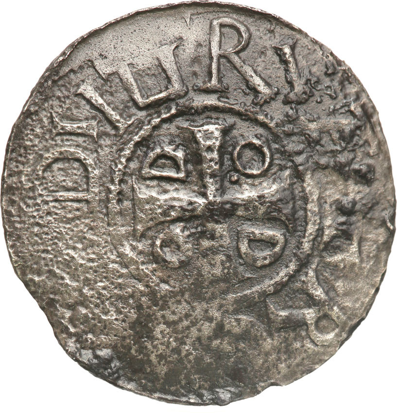 Niemcy, Saksonia-Ostfalia, Adelajda (św. Adelajda Burgundzka), denar Ottona i Adelajdy, men. Goslar (?), 995-ok. 1025.